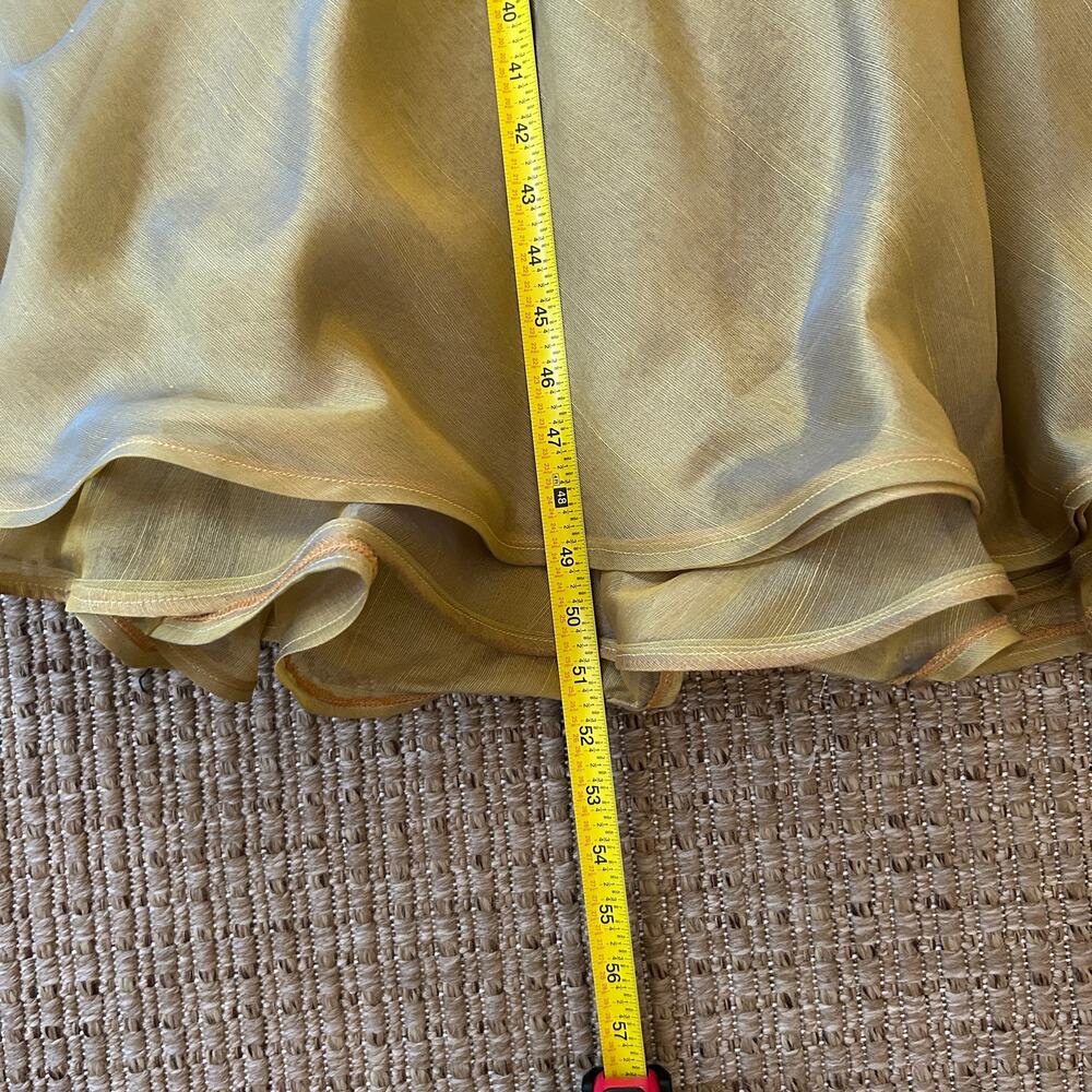Vintage 50s Archival Metallic Tiered Slip Dress, Rare - Picture 8 of 13